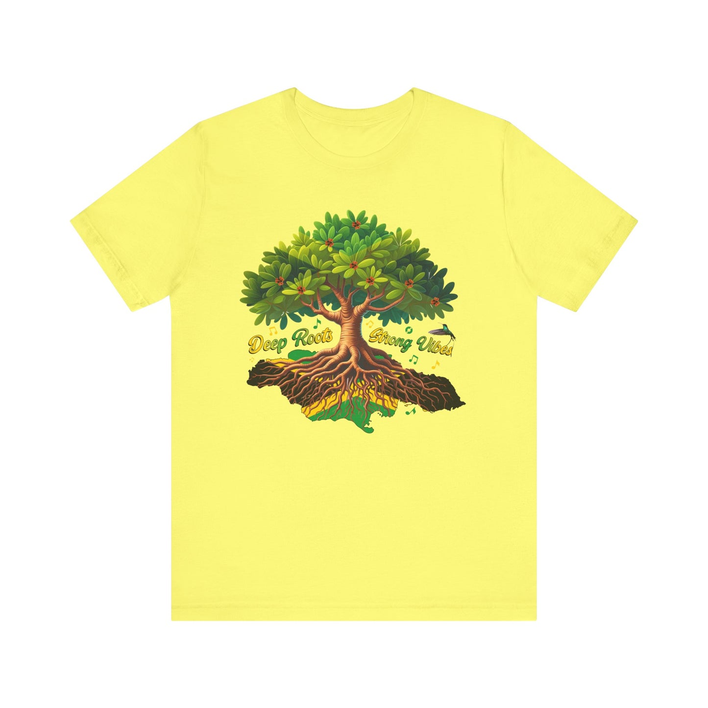 Jamaican Themed T-Shirt - Deep Roots