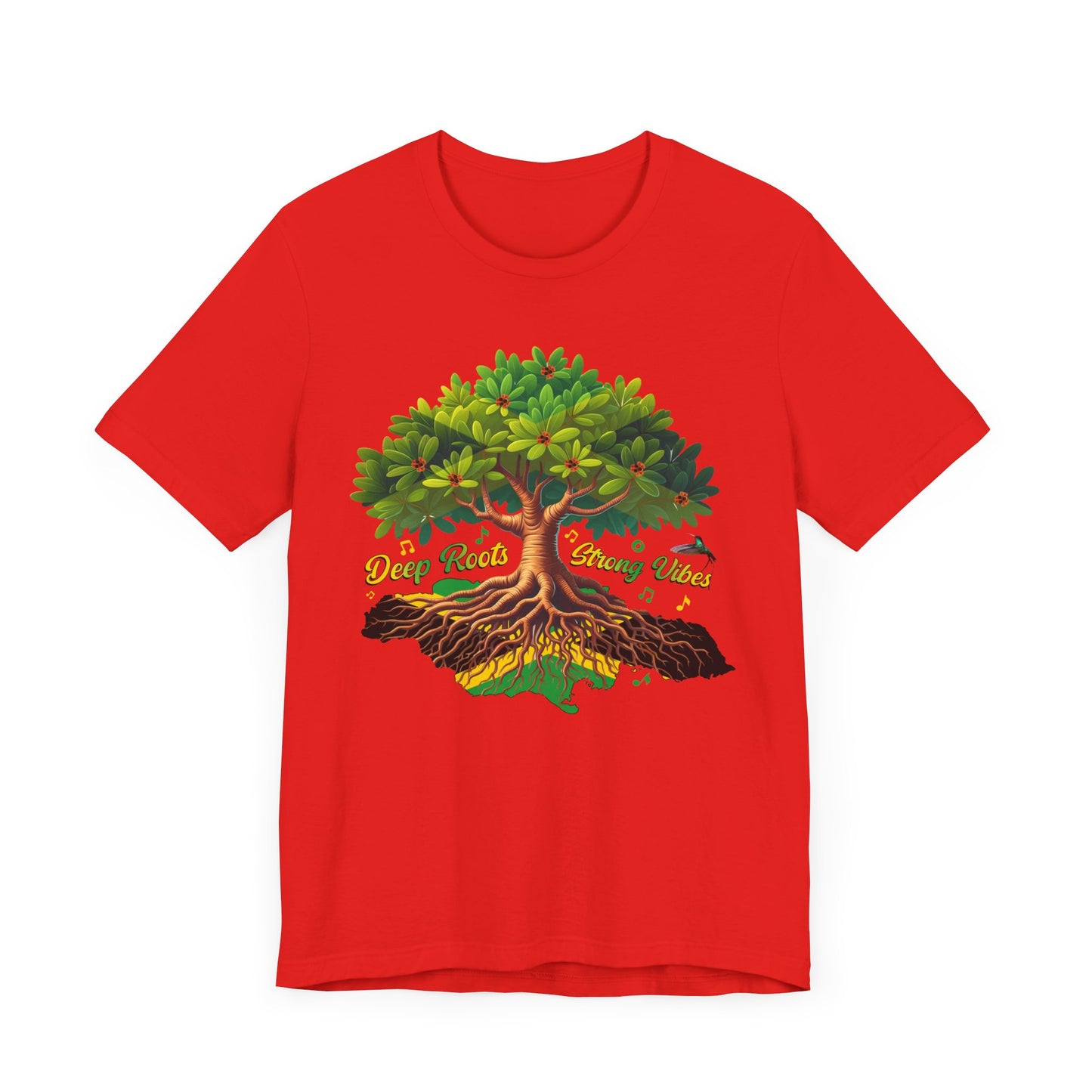 Jamaican Themed T-Shirt - Deep Roots
