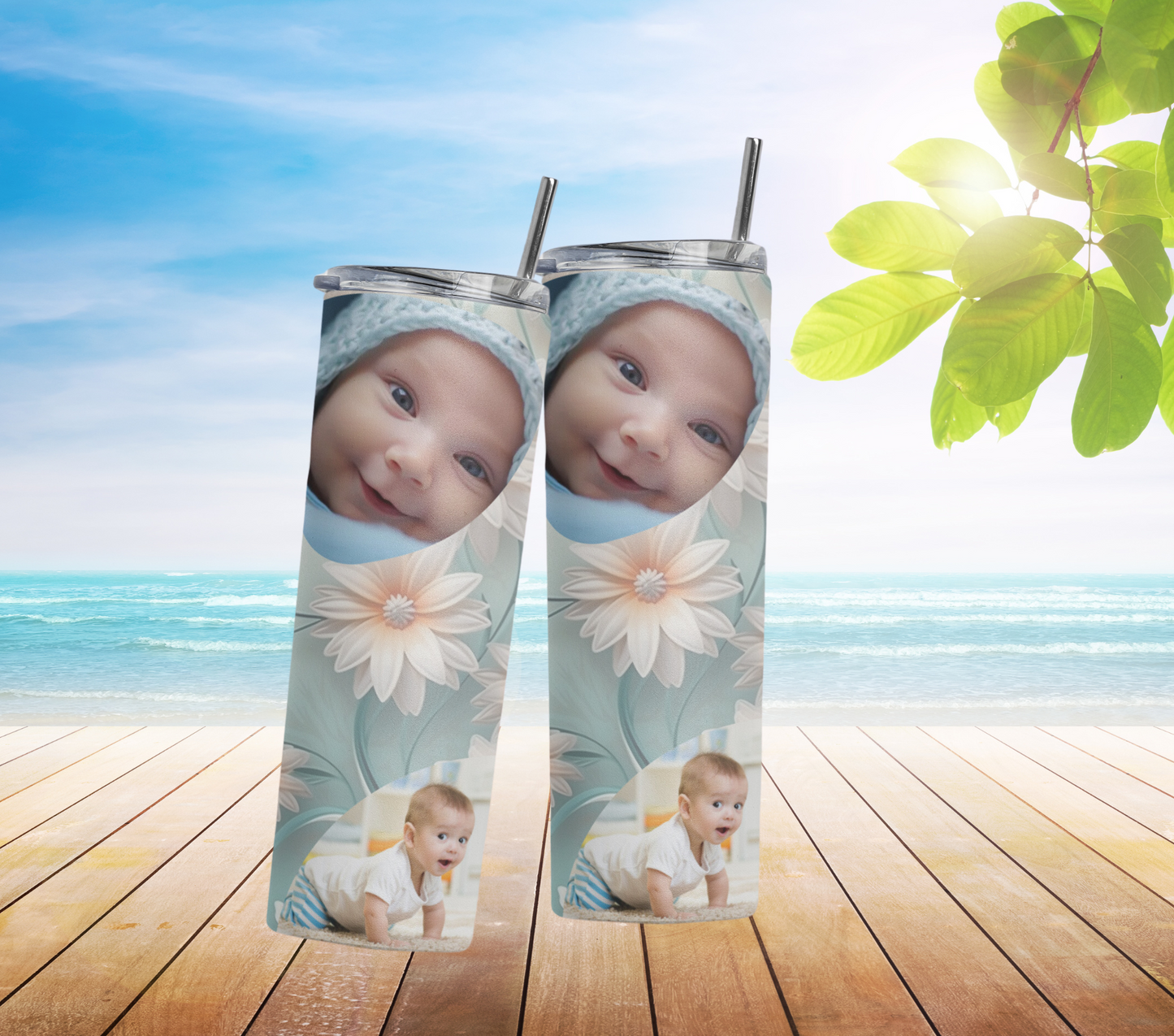 Personalized 20oz Skinny Tumbler