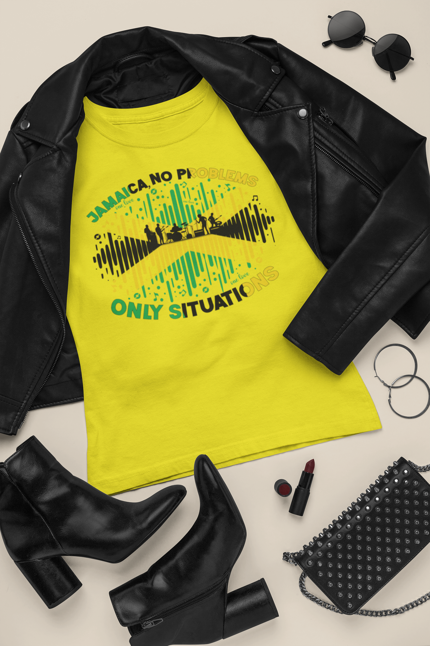 Jamaican Themed T-Shirt - Reggae Vibes